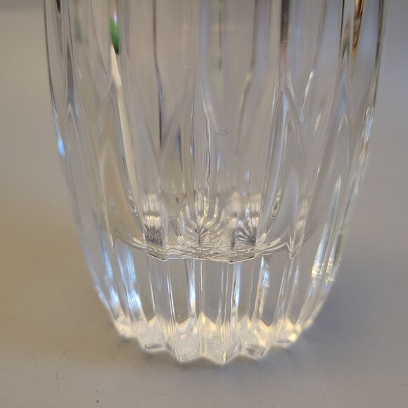 Mikasa Park Lane Full Lead Crystal Ribbed Tumbler Tall Made In France - Picture 2 of 5